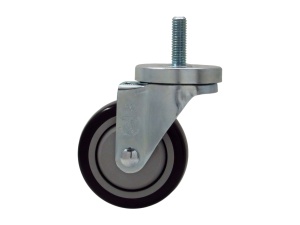 3" x 1-1/4" Stem Caster, (PP) Poly-Pro Wheel, 1/2-13 x 1-1/2" Stem (B&C1052)